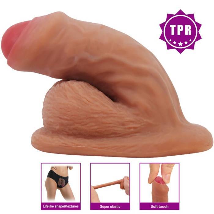PRETTY LOVE - WARNELL DILDO ULTRA REALISTA E ELÃSTICO 9,5 CM MULATO