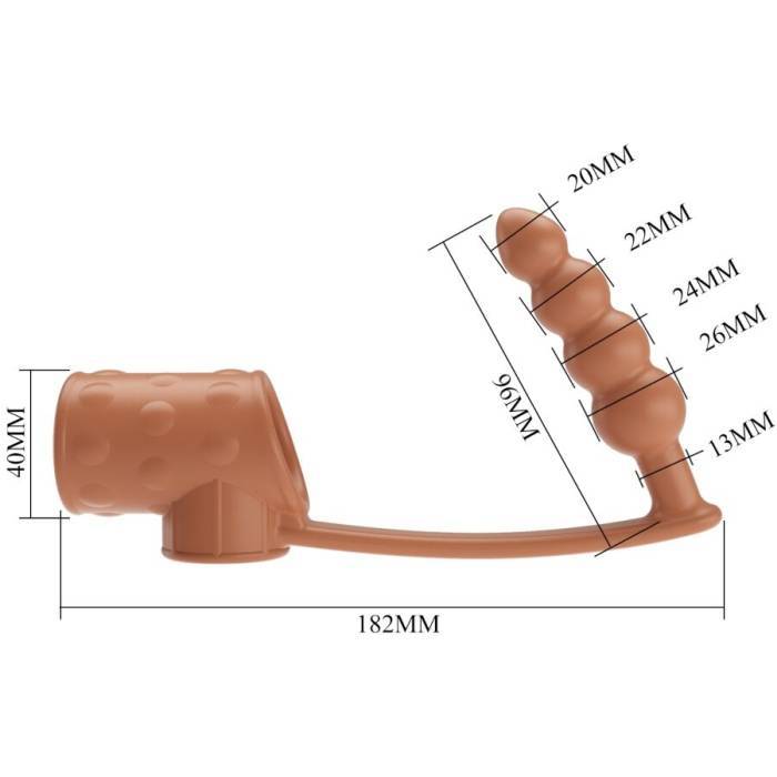 PRETTY LOVE - MANGA PARA PÃNIS COM PLUG ANAL NATURAL