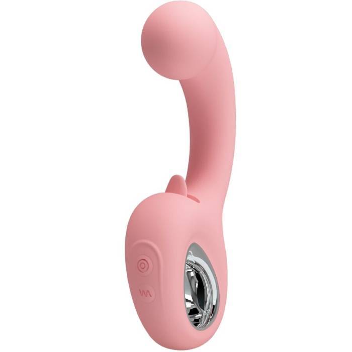 PRETTY LOVE - ERYNNYES VIBRADOR PONTO G + ESTIMULADOR DE CLITÃRIS 10 VIBRAÃÃES ROSA