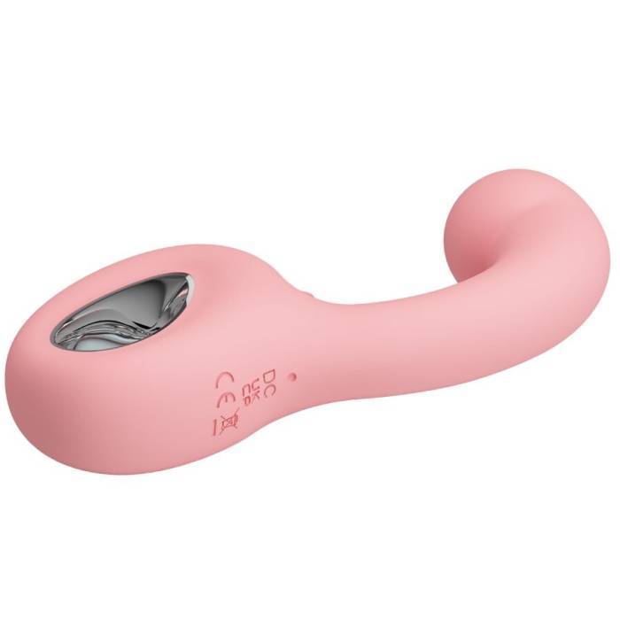 PRETTY LOVE - ERYNNYES VIBRADOR PONTO G + ESTIMULADOR DE CLITÃRIS 10 VIBRAÃÃES ROSA