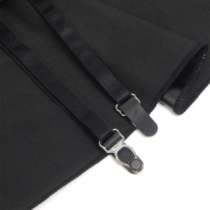 SUBBLIME - 957704 VESTIDO DE COURO COM ZÃPER DE RENDA PRETO S/M
