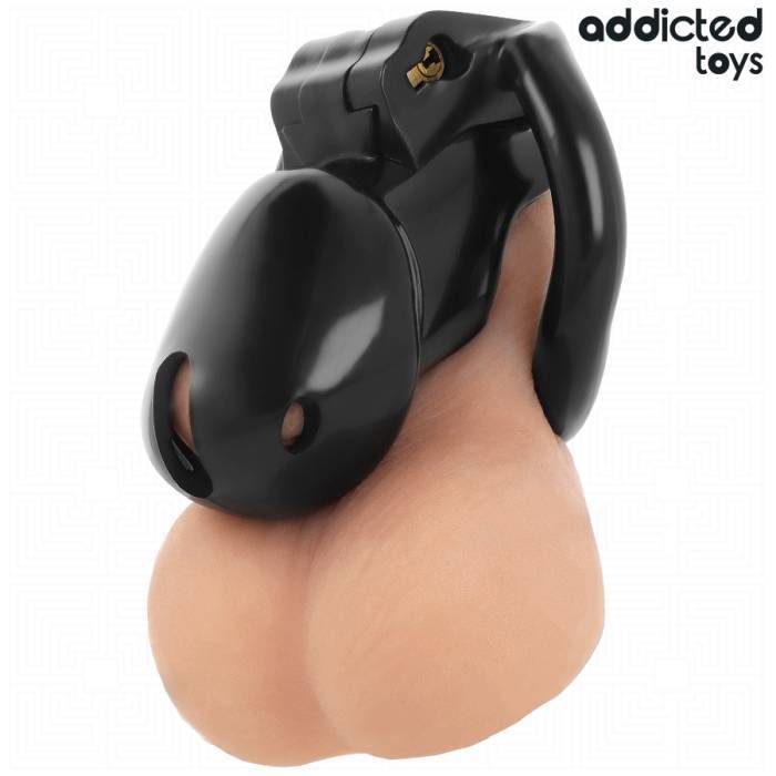 ADDICTED TOYS LOCKED - GAIOLA PARA PÃNIS CELL MINDNIGHT TAMANHO S 4.8 CM
