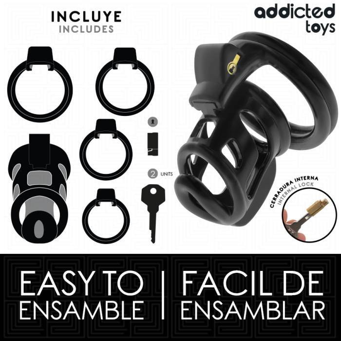 ADDICTED TOYS LOCKED - GAIOLA GILDEN GAIOLA PARA PÃNIS 8,5 CM