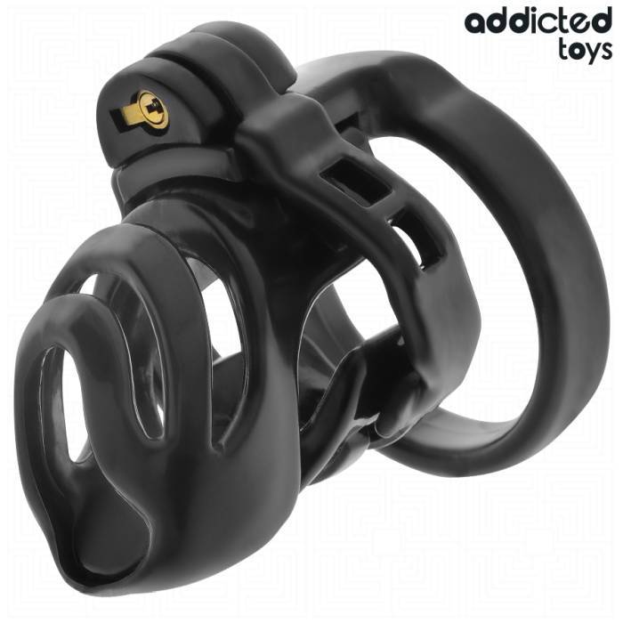 ADDICTED TOYS LOCKED - GAIOLA PARA PÃNIS COM TRAVA ETERNA 9 CM