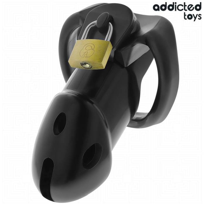 ADDICTED TOYS LOCKED - GAIOLA DE PÃNIS DEN INQUEBRÃVEL 9,8 CM