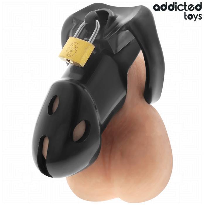 ADDICTED TOYS LOCKED - GAIOLA DE PÃNIS DEN INQUEBRÃVEL 9,8 CM