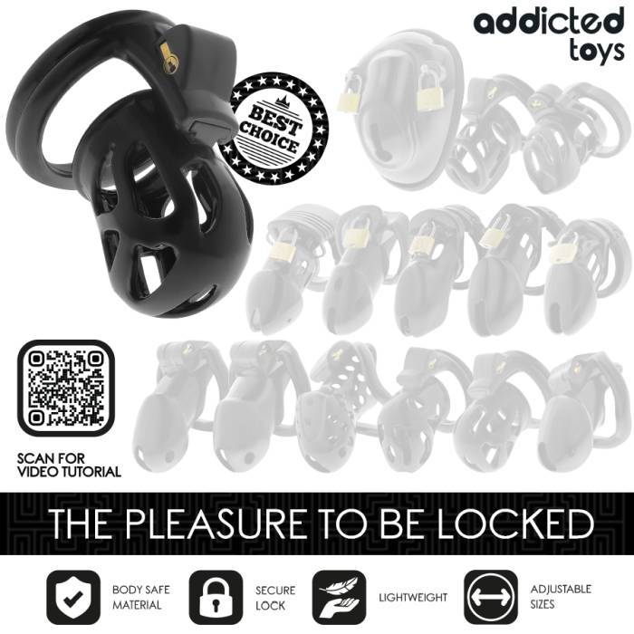 ADDICTED TOYS LOCKED - GAIOLA PARA PÃNIS SILENT KEEP 7,5 CM