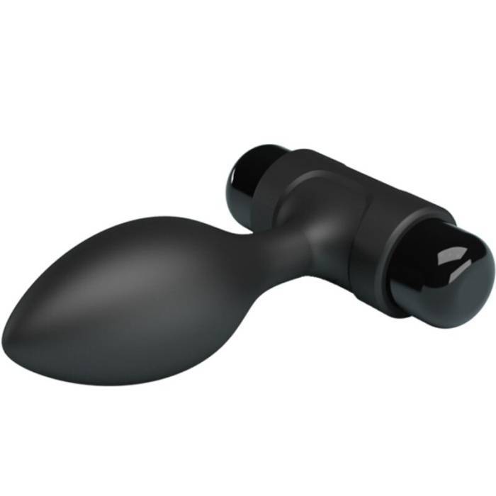 PRETTY LOVE - VIBRA BUTT 10 VIBRAÃÃES PLUG ANAL PRETO