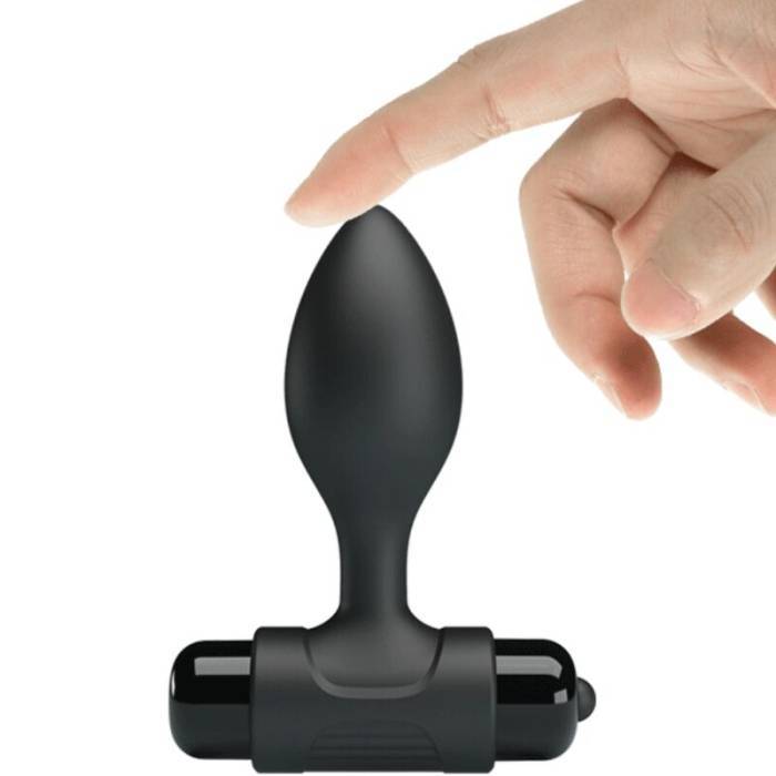 PRETTY LOVE - VIBRA BUTT 10 VIBRAÃÃES PLUG ANAL PRETO