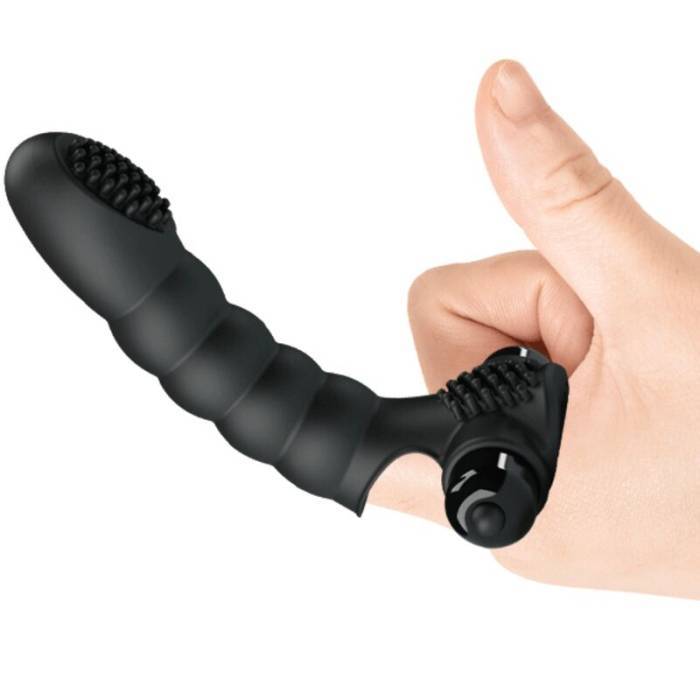 PRETTY LOVE - VIBRADOR DE DEDO ALEXANDER 10 VIBRAÃÃES PRETO