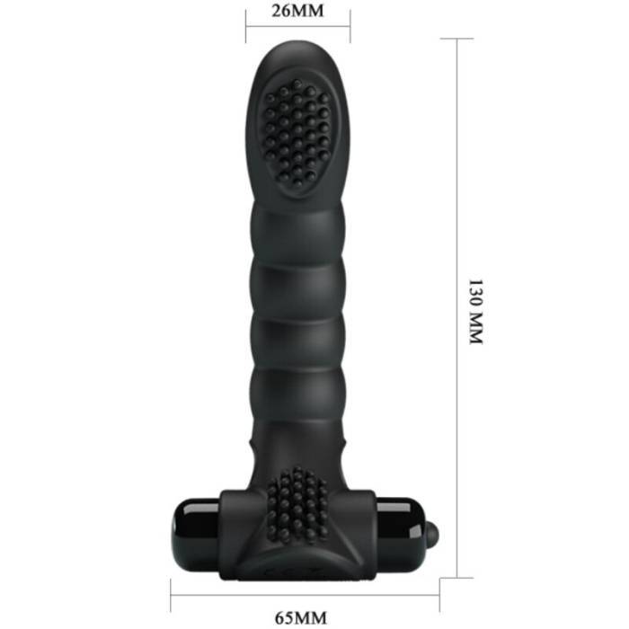 PRETTY LOVE - VIBRADOR DE DEDO ALEXANDER 10 VIBRAÃÃES PRETO