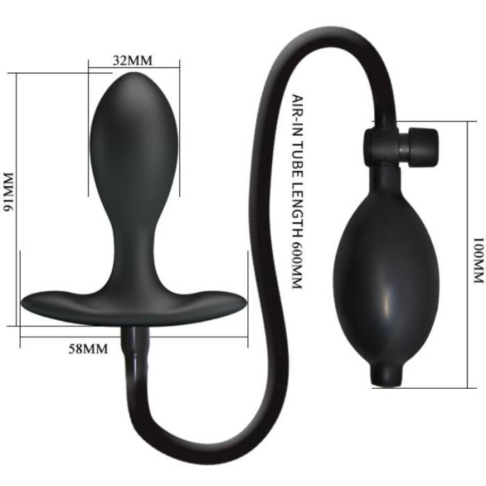 PRETTY LOVE - PLUG ANAL INFLÃVEL PRETO