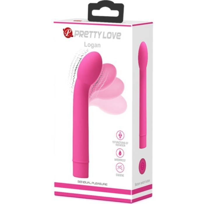 PRETTY LOVE - LOGAN G-SPOT VIBRADOR 10 VIBRAÃÃES ROSA