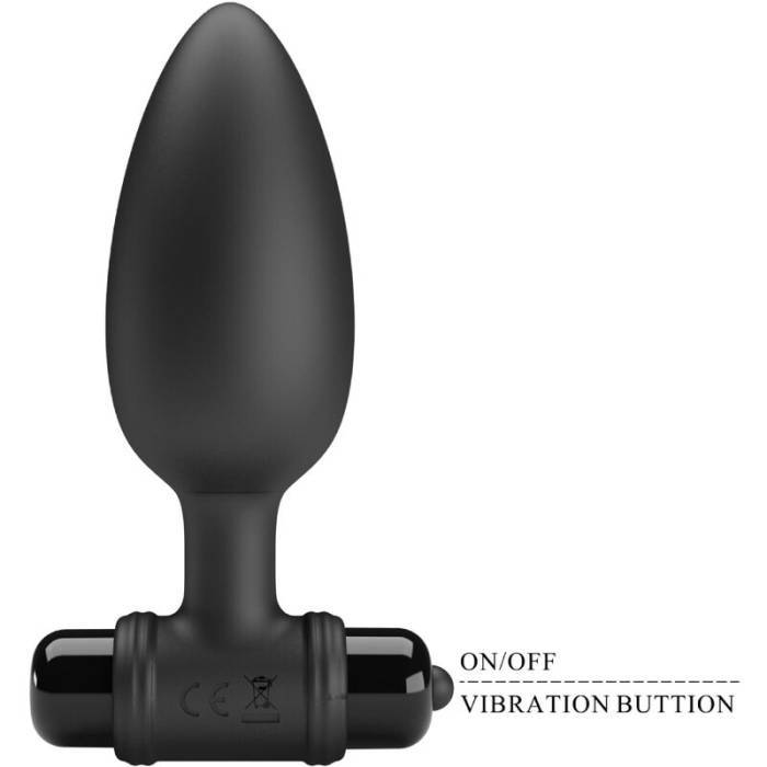 PRETTY LOVE - VIBRA BUTT PLUG 2 ANAL PLUG 10 VIBRAÃÃES PRETO