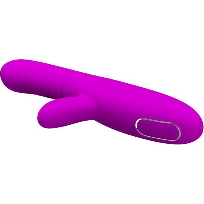 PRETTY LOVE - ANGELIQUE MULTIFUNÃÃES VIBRADOR + ESTIMULADOR DE CLITÃRIS ROXO