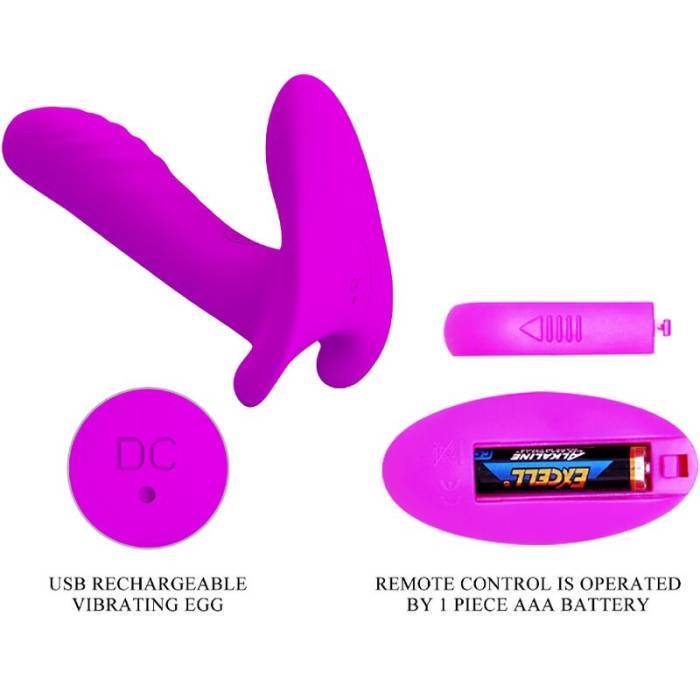 PRETTY LOVE - MASSAGEADOR E VIBRADOR 12 VIBRAÃÃES CONTROLE REMOTO ROXO