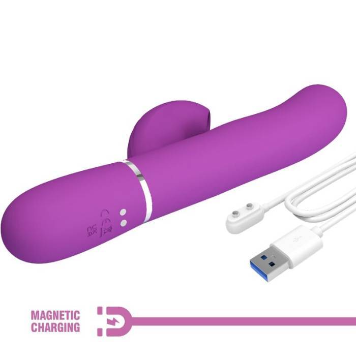 PRETTY LOVE - PERLITA 3 EM 1 MULTIFUNCIONAL COELHO VIBRADOR ROXO