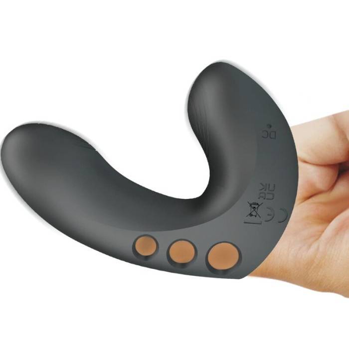 PRETTY LOVE - VIBRADOR DE DEDO CAMELIA 7 VIBRAÃÃES PRETO