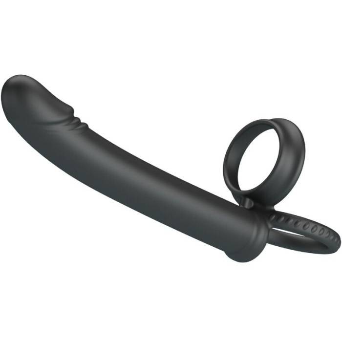 PRETTY LOVE - DILLION ANEL DUPLO DE PÃNIS DUPLO DE DUPLA PENETRAÃÃO PRETO