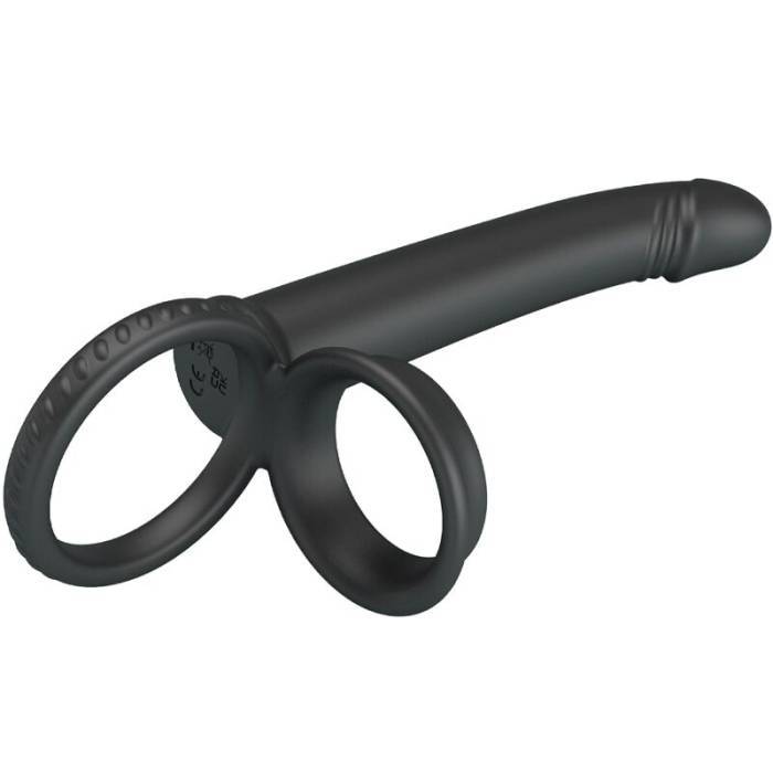 PRETTY LOVE - DILLION ANEL DUPLO DE PÃNIS DUPLO DE DUPLA PENETRAÃÃO PRETO