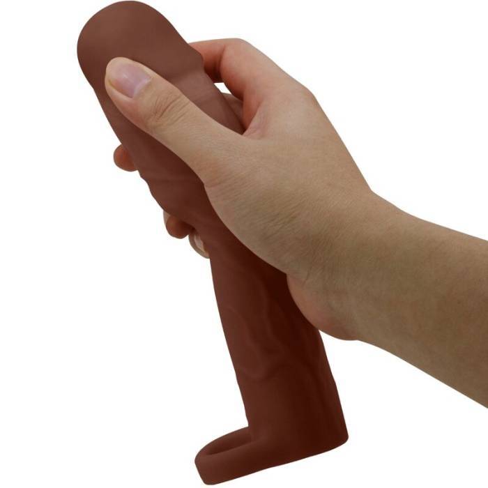PRETTY LOVE - MANGA PENIS GERD COM EXTENSÃO DE 7,6 CM MULATO