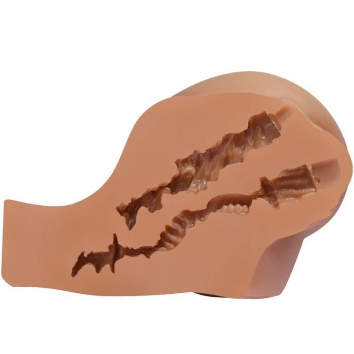 CRAZY BULL - VIBRADOR KYLIE ASS COM CONTROLE REMOTO REALISTA DE VAGINA E ÃNUS