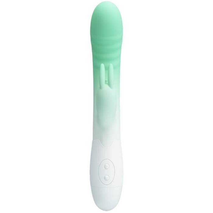 PRETTY LOVE - VIBRADOR CERBERUS RABBIT 30 VIBRAÃÃES VERDE
