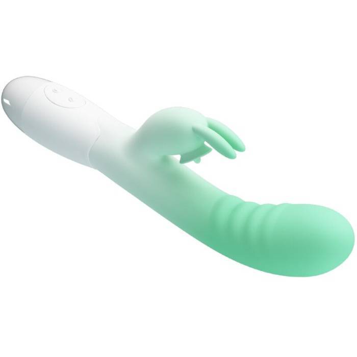 PRETTY LOVE - VIBRADOR CERBERUS RABBIT 30 VIBRAÃÃES VERDE