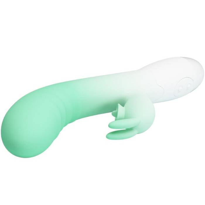 PRETTY LOVE - VIBRADOR CERBERUS RABBIT 30 VIBRAÃÃES VERDE