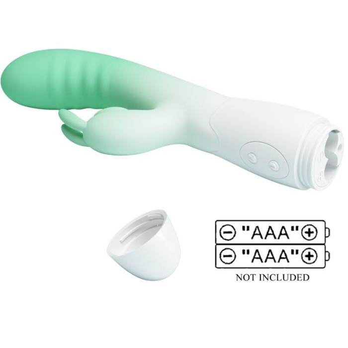 PRETTY LOVE - VIBRADOR CERBERUS RABBIT 30 VIBRAÃÃES VERDE