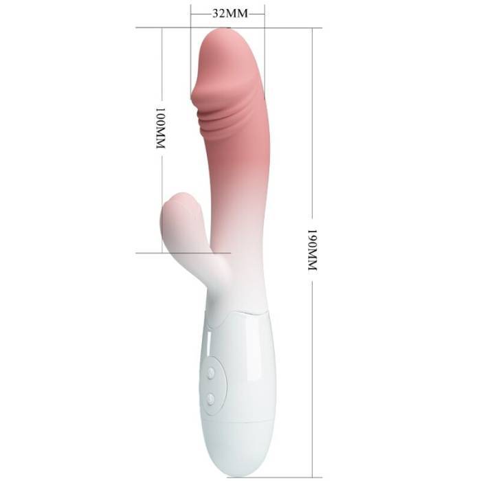 PRETTY LOVE - VIBRADOR SNAPPY RABBIT 30 VIBRAÃÃES ROSA