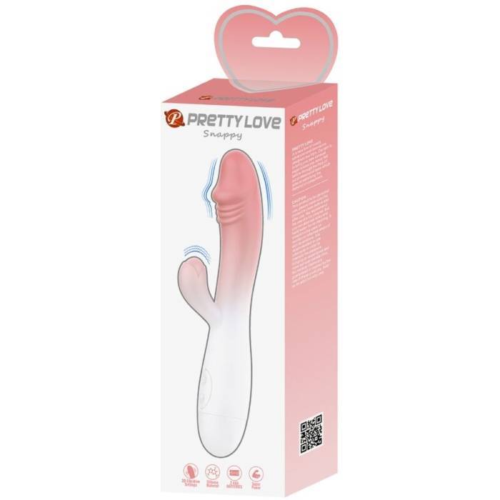 PRETTY LOVE - VIBRADOR SNAPPY RABBIT 30 VIBRAÃÃES ROSA