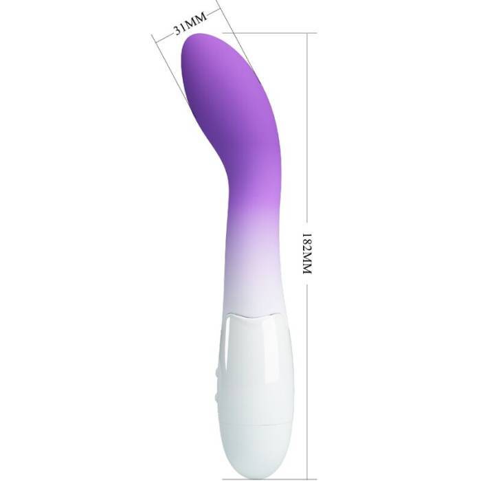 PRETTY LOVE - VIBRADOR BISHOP G-SPOT 30 VIBRAÃÃES ROXO