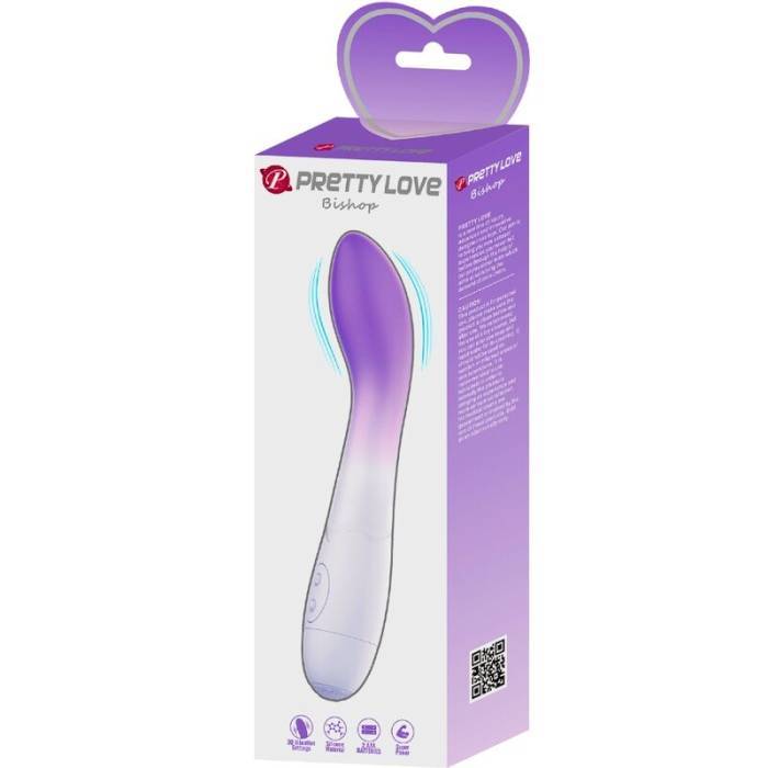 PRETTY LOVE - VIBRADOR BISHOP G-SPOT 30 VIBRAÃÃES ROXO