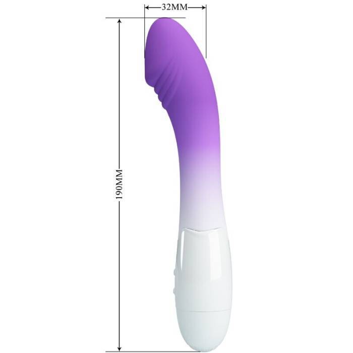 PRETTY LOVE - VIBRADOR ELEMENTAL PONTO G 30 VIBRAÃÃES ROXO