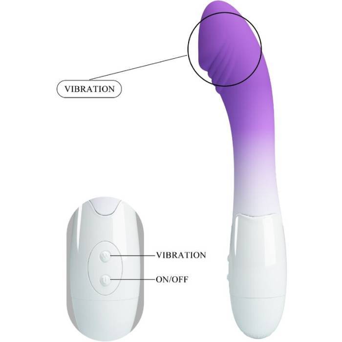 PRETTY LOVE - VIBRADOR ELEMENTAL PONTO G 30 VIBRAÃÃES ROXO