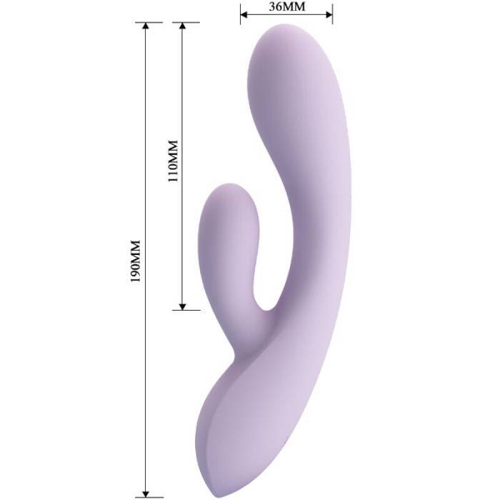 PRETTY LOVE - VIBRADOR ROSOLYN RABBIT 10 VIBRAÃÃES ROXO