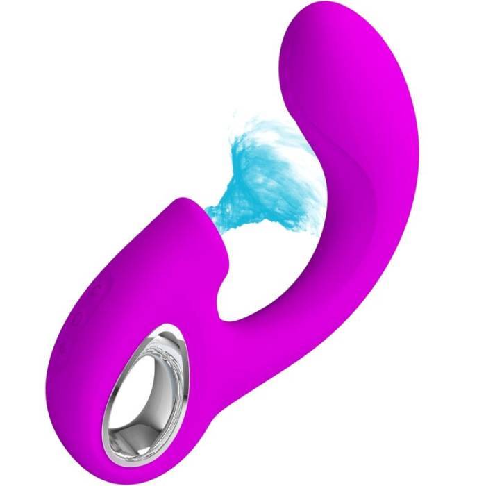 PRETTY LOVE - SIBEL SIBEL VIBRADOR PONTO G + ESTIMULADOR DE CLITÃRIS 10 VIBRAÃÃES ROXO