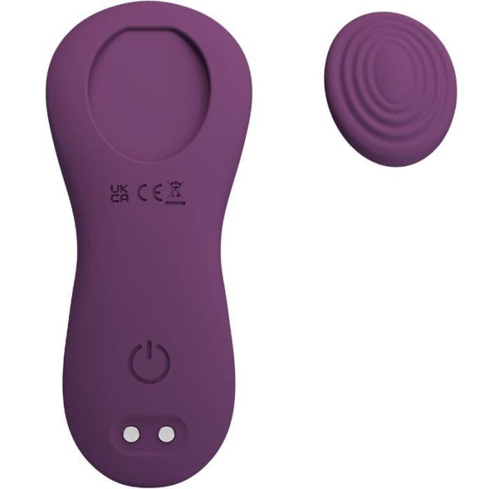 PRETTY LOVE - MANE LAY ON MASSAGEADOR DE CLITÃRIS 10 VIBRAÃÃES CONTROLE REMOTO ROXO
