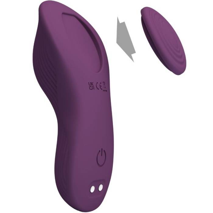 PRETTY LOVE - MANE LAY ON MASSAGEADOR DE CLITÃRIS 10 VIBRAÃÃES CONTROLE REMOTO ROXO