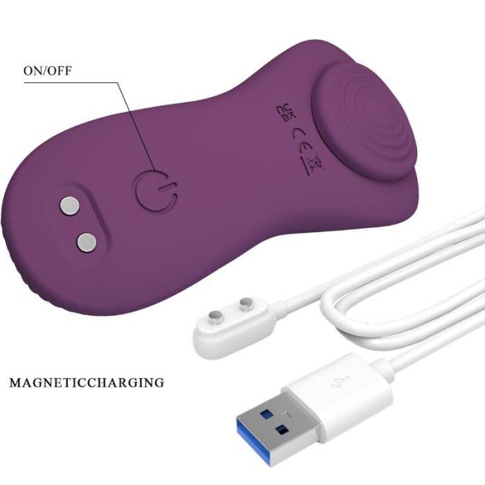 PRETTY LOVE - MANE LAY ON MASSAGEADOR DE CLITÃRIS 10 VIBRAÃÃES CONTROLE REMOTO ROXO