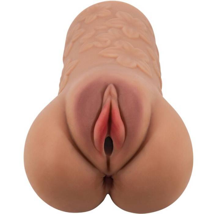 CRAZY BULL - DESIGN DE VAGINA E ÃNUS ESCARLATE COM FLORES CARNE