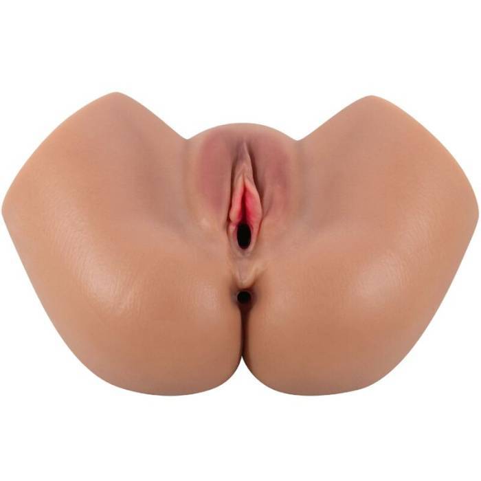 CRAZY BULL - VIBRADOR HAILEY BUTT COM VAGINA E ÃNUS REALISTAS MULATA CONTROLE REMOTO