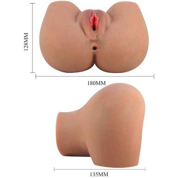 CRAZY BULL - VIBRADOR MILA BUTT COM VAGINA REALISTA E ÃNUS CONTROLE DE CARNE REMOTO