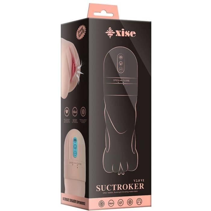 XISE - SUCTROKER V2.0 VI MASTURBADOR VAGINA COM VIBRAÃÃO