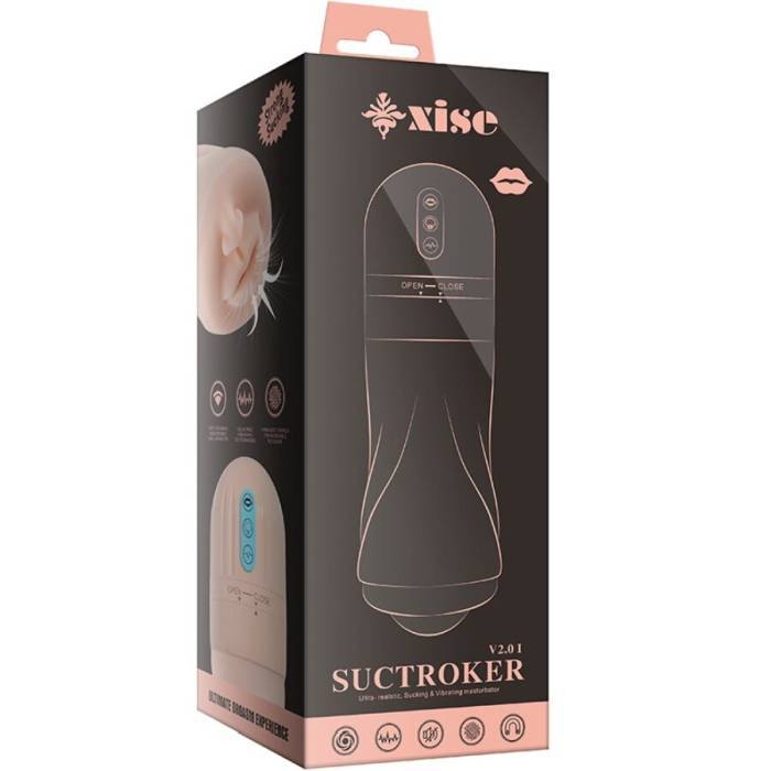 XISE - SUCTROKER V2.0 I MASTURBADOR DE BOCA COM VIBRAÃÃO
