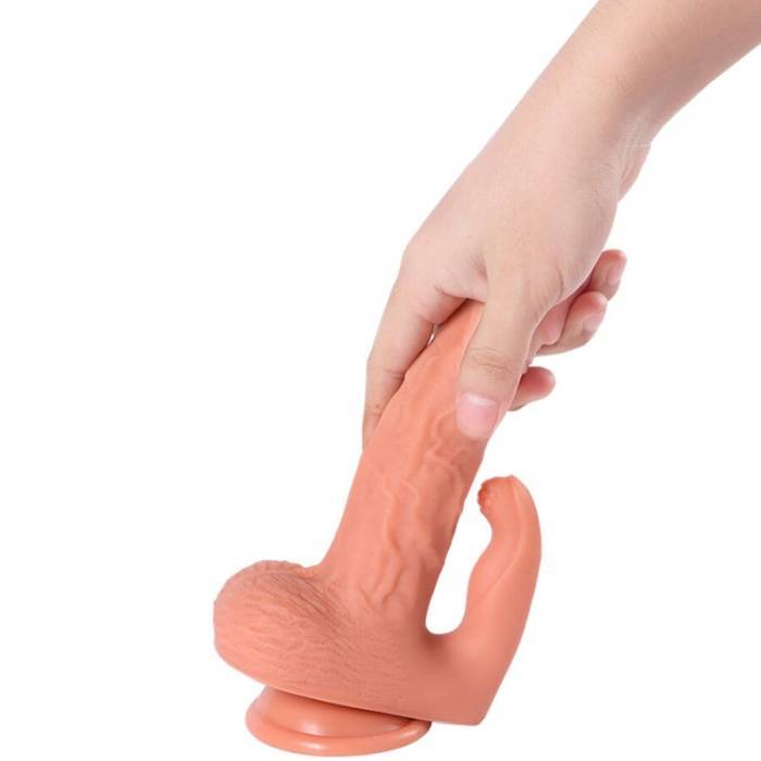 SHEQU - HAYDEN DILDO E ESTIMULADOR DE CLITÃRIS COM VIBRAÃÃO E CONTROLE REMOTO 16 CM