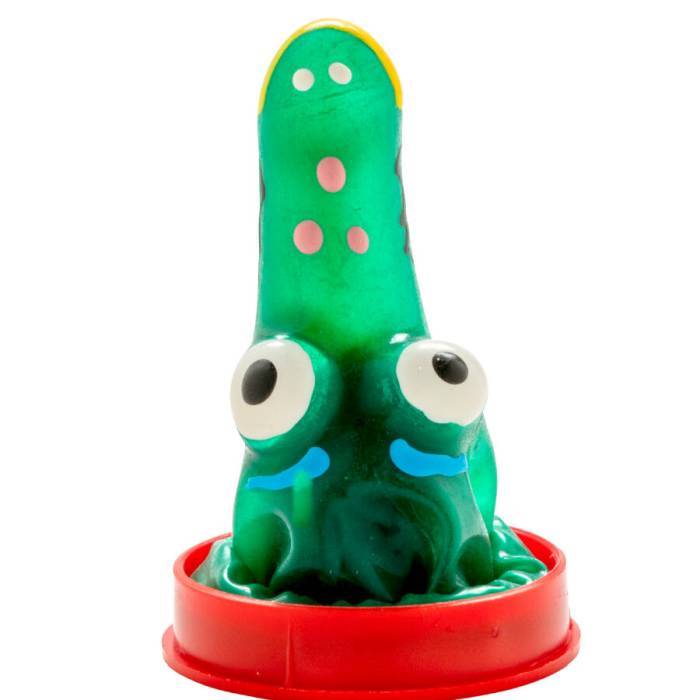 CONDOMERIE - PRESERVATIVOS NOVIDADES PINTADOS Ã MÃO MODELO CROCODILO 1