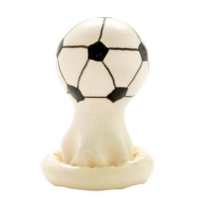 CONDOMERIE - PRESERVATIVOS NOVIDADES PINTADOS Ã MÃO FUTEBOL
