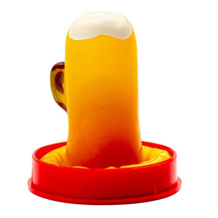 CONDOMERIE - PRESERVATIVOS NOVIDADES PINTADOS Ã MÃO COPO DE CERVEJA